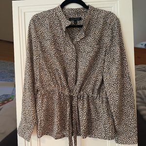 Banana Republic Leopard Blouse.